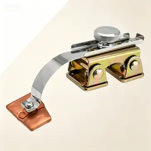 Heat Dissipating Copper Pad Magnetic Welding Tool, Spring Loaded Pivoting V-Pad Base, Hands-Free Weld Hole Plug Magnet, Length 8.9 Inch AGK450, Reusable Welding Clamp with Pivoting Arm