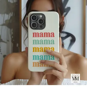 Retro Aesthetic Mama iPhone Case For Apple iPhone 16 Pro Max, iPhone 15 14 13 12 11 Pro, Unique Gift For New Mom, Vintage Mom Phone Case