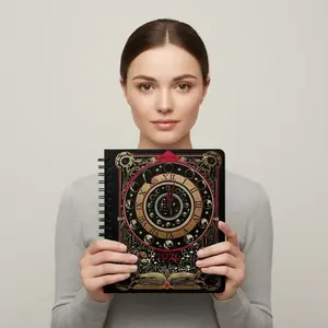 Waiting for the Night 2026 Weekly, Roman Compass Design Daily Journal, Comprehensive Progress Monitoring, Smart Time Organization, Planner Notebook