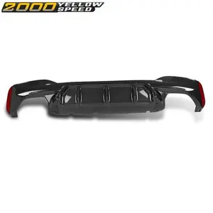 NEW Rear Bumper Diffuser M5 Style Fit For 2017-2023 BMW G30 5 Series w/ M Sport