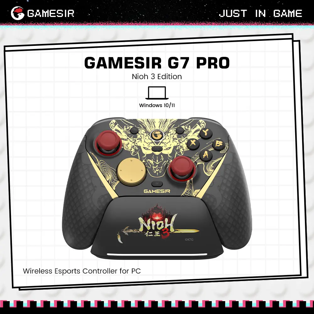 GameSir G7 Pro 8K Nioh 3 Edition Wireless Esports Gamepad - Motion Control Gamepad, PC Gaming Accessories