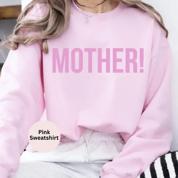 Color on color Mother Sweatshirt, Funny women sweater, Trendy oversized Pullover, monochromatic sweatshirt Cotton