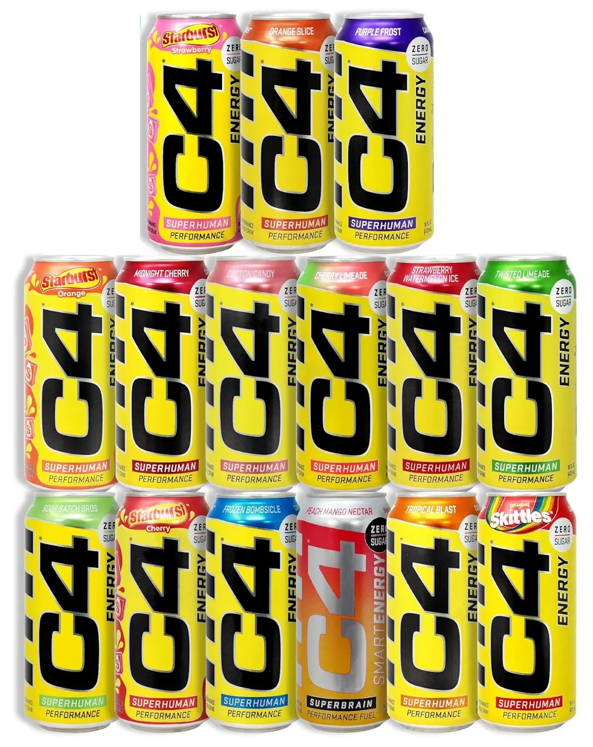 C4 Performance Energy Drink, 16 Fl Oz (Pack of 12)