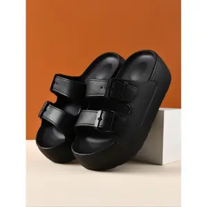 Platform Sandals for Wide Feet, Fashionable 6.5cm Height, Comfortable Summer & Fall Shoes, Daily Wear Footwear