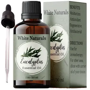 Organic Eucalyptus Essential Oil - 100% Pure & Natural -Premium Therapeutic Grade with Premium Glass Dropper - Undiluted Natural/Homeopathic Aromatherapy Scented, Great for DIY Soap Making, Massage