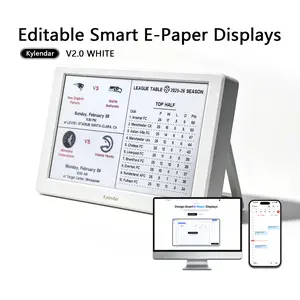 Kylendar E-Paper Smart world clock Display: Upgraded Version 2.0 — 2026 Family Calendar. A Multifunctional, Editable Smart Planner and Organizer with Stand—An Efficiency-Boosting Device and the Perfect Gift for Successful Individuals.