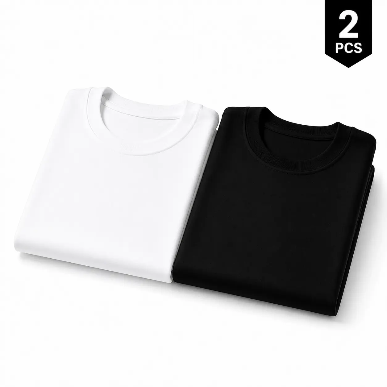 Men's Unisex Aesthetic Comfy Basic Plain Cotton Crew Neck T-Shirts, 2-Pack (1 Black-1 White) Oversized Short Sleeve 5XL Plus Size Tops for Date Night, Fall Layering, Streetwear, Shortsleeve, Baggy, Classic, Casual, Minimalist, Soft, Loose