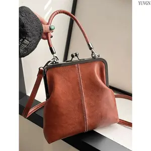 Women's Retro Crochet Mini Shoulder Bag - Handwoven Crossbody Bag with Adjustable Strap, Classic Versatile Satchel Purses for Daily Casual, Sports & Outdoor Everyday Purse Use summerwins