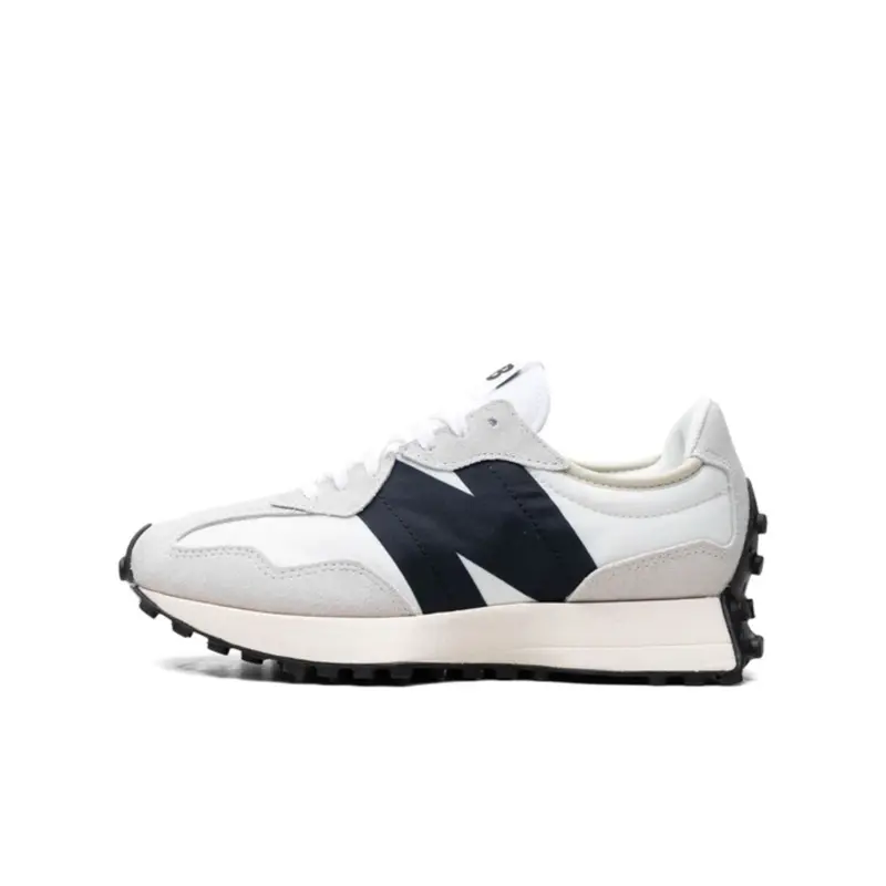 NEW BALANCE Women's 327 Sea Salt Black Sneakers, Lightweight Suede and Nylon Lifestyle Athletic Shoes, Rubber, Women's Shoes, Sporty Chic, Ladies Sneakers, Modern, Everyday Wear, Mesh Upper, New Balances, Shoes For Women