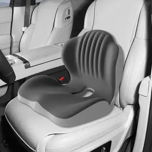 Ergonomic Memory Foam Seat Cushion with Lumbar & Back Support, Ergonomic Office Seating, Keeps Spine Aligned, Relieves Back Pain, Reduces Pressure, Ideal for Office Chairs, Stools, and Car Seats, Perfect Gift for Parents & Friends