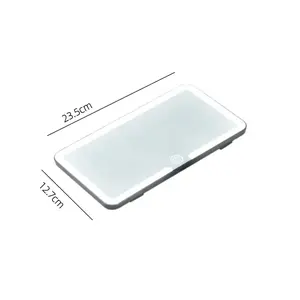 LED Car Visor Vanity Mirror - HD Clear-View Lighted Makeup Mirror - Portable Interior Automotive Accessory for On-The-Go Beauty Touch-Ups