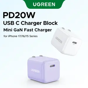 UGREEN PD20W USB C Charger Block , Fast Charging Block, Type C Wall Charger, Compatible with Apple iPhone 17/16/15/14/13, Galaxy S25, Google Pixel 9, iPad omg, TikTokShopHolidayHaul