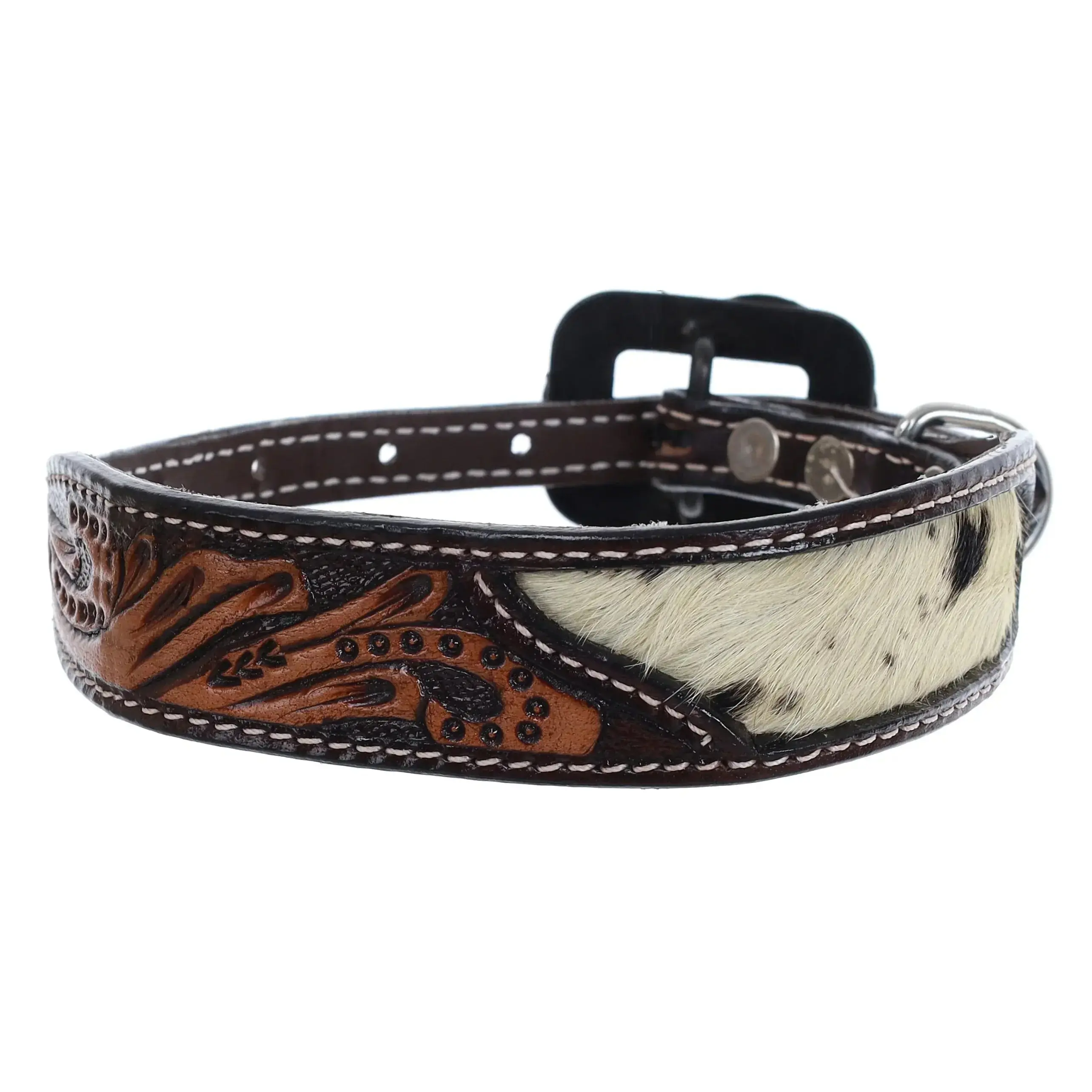 Cowhide and Tool Leather Dog Collar Cowhide and Tool Leather Dog Collar