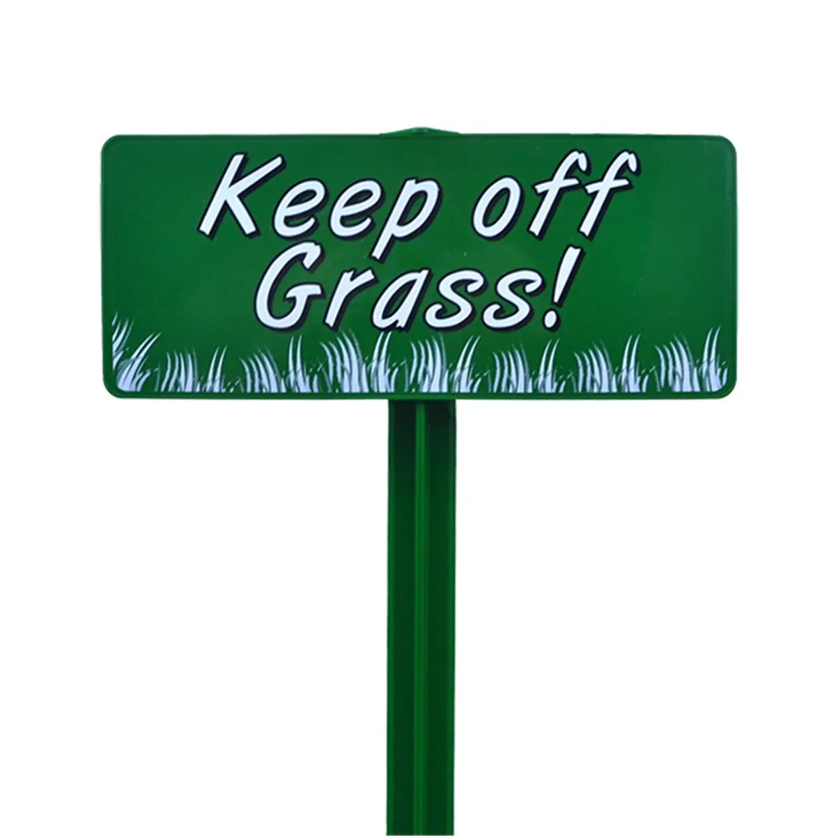 EverMark Keep Off Grass Plaque Sign - Forest Green, Stake Kit Included, 0.8 lbs Home Supplies for Farm Use