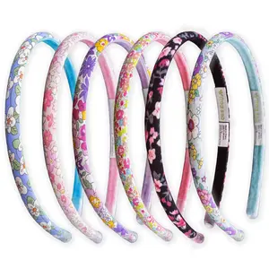 Thin Floral Headbands - 6 Pack