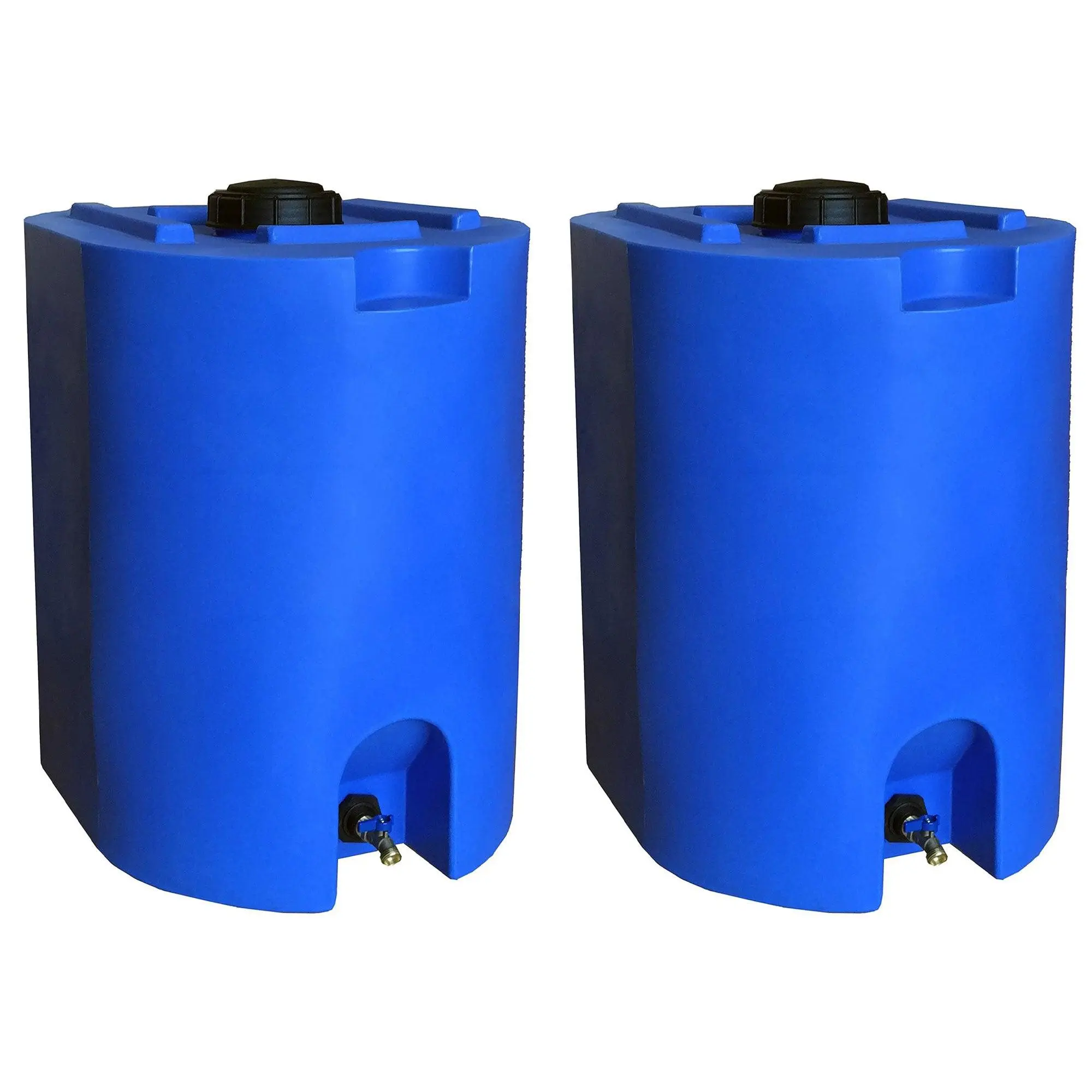 WaterPrepared 55 Gal Stackable Design Utility Water Tank with Large Cap (2 Pack) WaterPrepared 55 Gal Stackable Design Utility Water Tank with Large Cap (2 Pack)