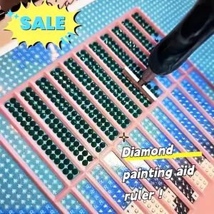 Diamond Art Ruler, Diamond Dot Drill Alignment Tool, DIY Diamonds Painting Tools for Full Drill or Partial Kits, Diamond Art Projects