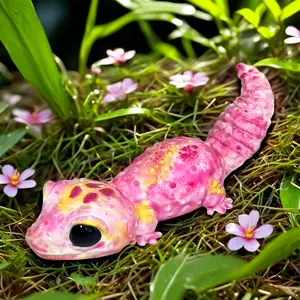 Taba Squishy, Ultra-Soft Gecko Squeeze Toys for Kids Adults, Fidget Sensory Stress Relief Squishies Toys, Food-Grade Silicone Cute Anxiety Relief Party Favors Gifts for Girls & Boys