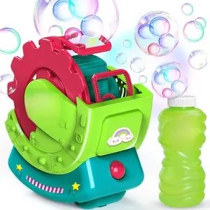 GJ 004-P  Bubble Machine for Toddlers Kids, Blower with 8oz Solution, Make Extra Large & Bubbles in Bubble, Maker Toy for Indoor Outdoor Birthday Party