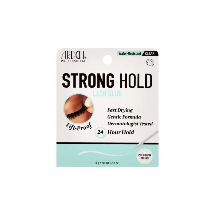 Ardell Strong Hold Lash Glue Clear Fast Drying 24HR Hold Lift-Proof Water Resistant Eyelashes Makeup Faux Gentle Cosmetic Lash Extension Eyelashes Extensions Eyelash