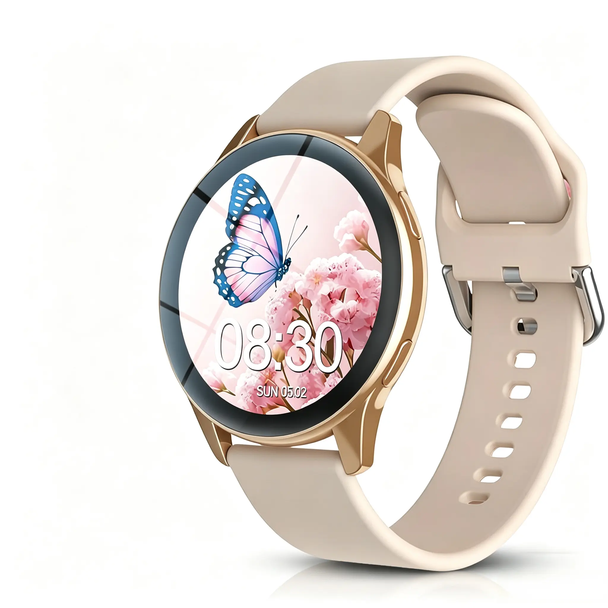 Smart Watch with Bluetooth Connectivity, Call Functionality, Music Controls, Multi-Sport Tracking, Real-Time Weather Forecasts and Customizable Watch Faces