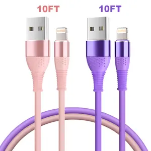 10FT Charging Cable For iPhone USB-A TO Lightning Charging Cable  Compatible with iPhone 14/13/12ProMax/12Mini/11 Pro/XS Max/ XR/X/8/7/6Plus Phones