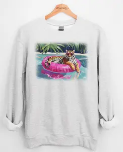 Pool Tiger Graphic Top