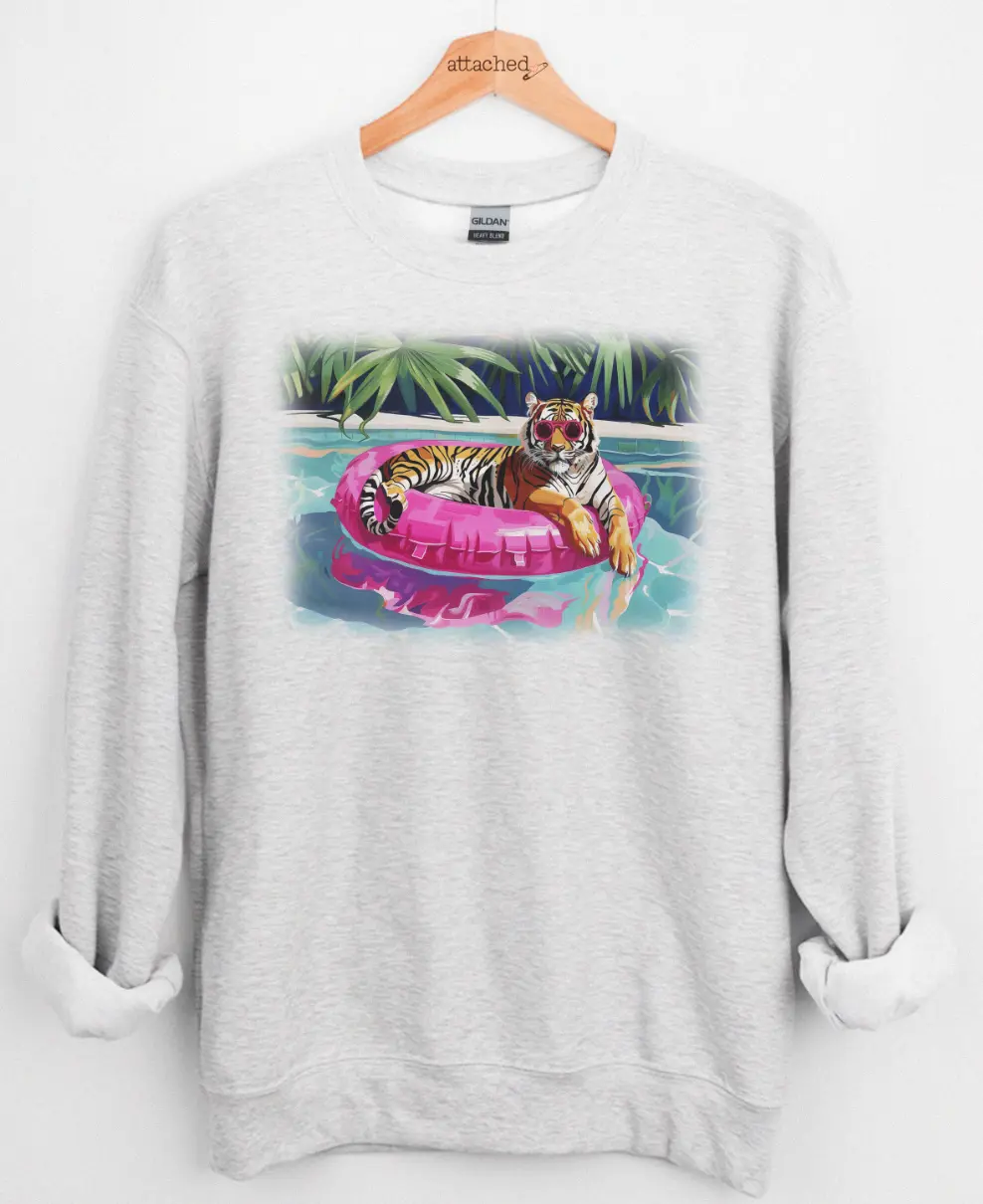 Pool Tiger Graphic Top Pool Tiger Graphic Top
