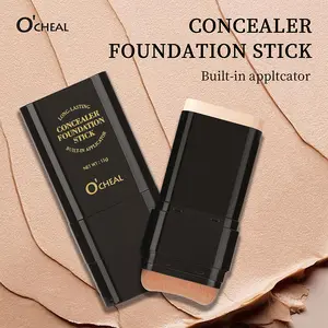 5-color Dual -Ended Eraser Foundation Stick -Multi -Use Concealer & Highlighter for AcneMarks , Nose Contour Flawless Makeup Finish -Versatile Cosmetic Tool
