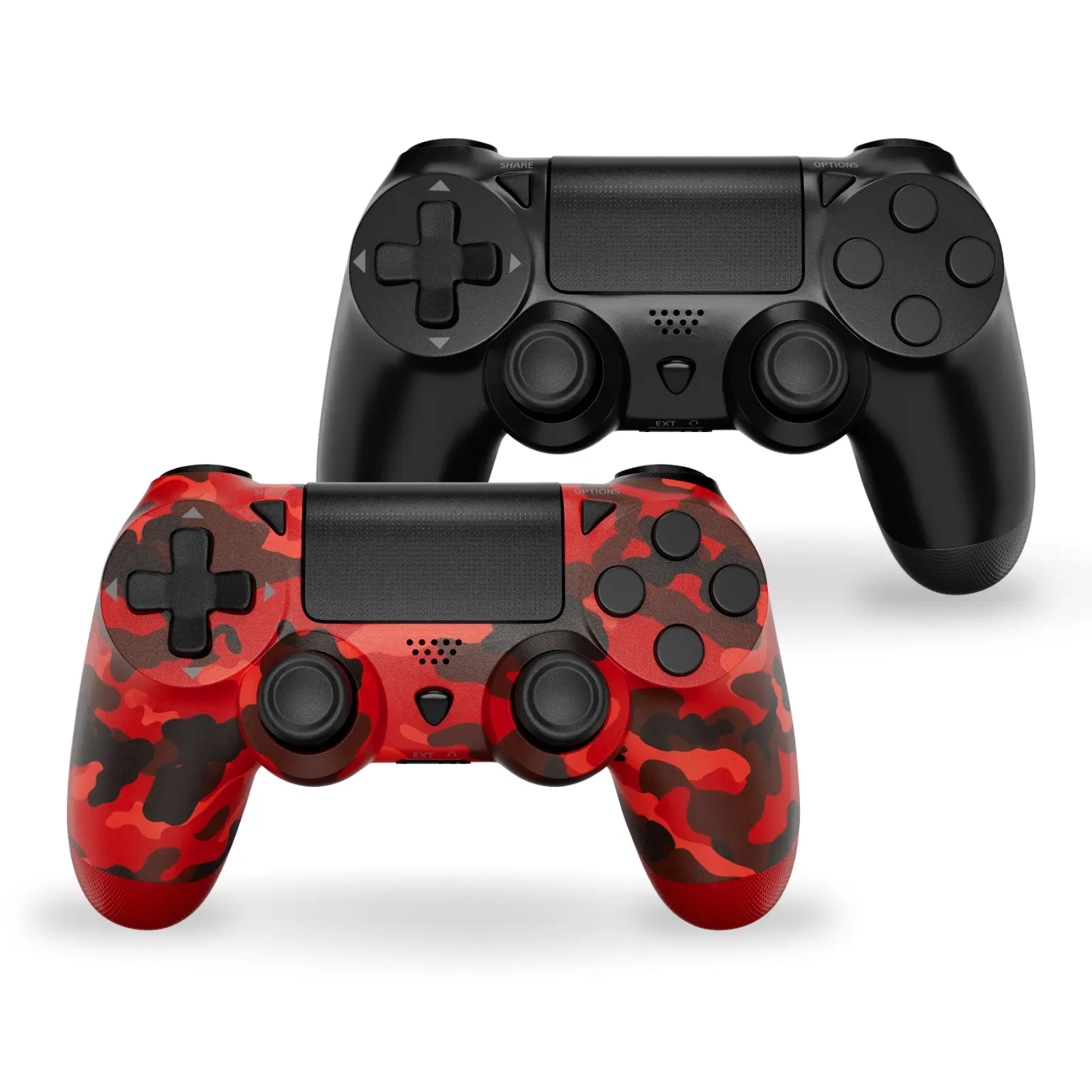 2 Pack Wireless Controller Compatible with PS4/Slim/Pro/PC, Dual Vibration, Classic layout, 6 Axis Gyro, Touch Pad, Speaker, Perfect for PS4 games