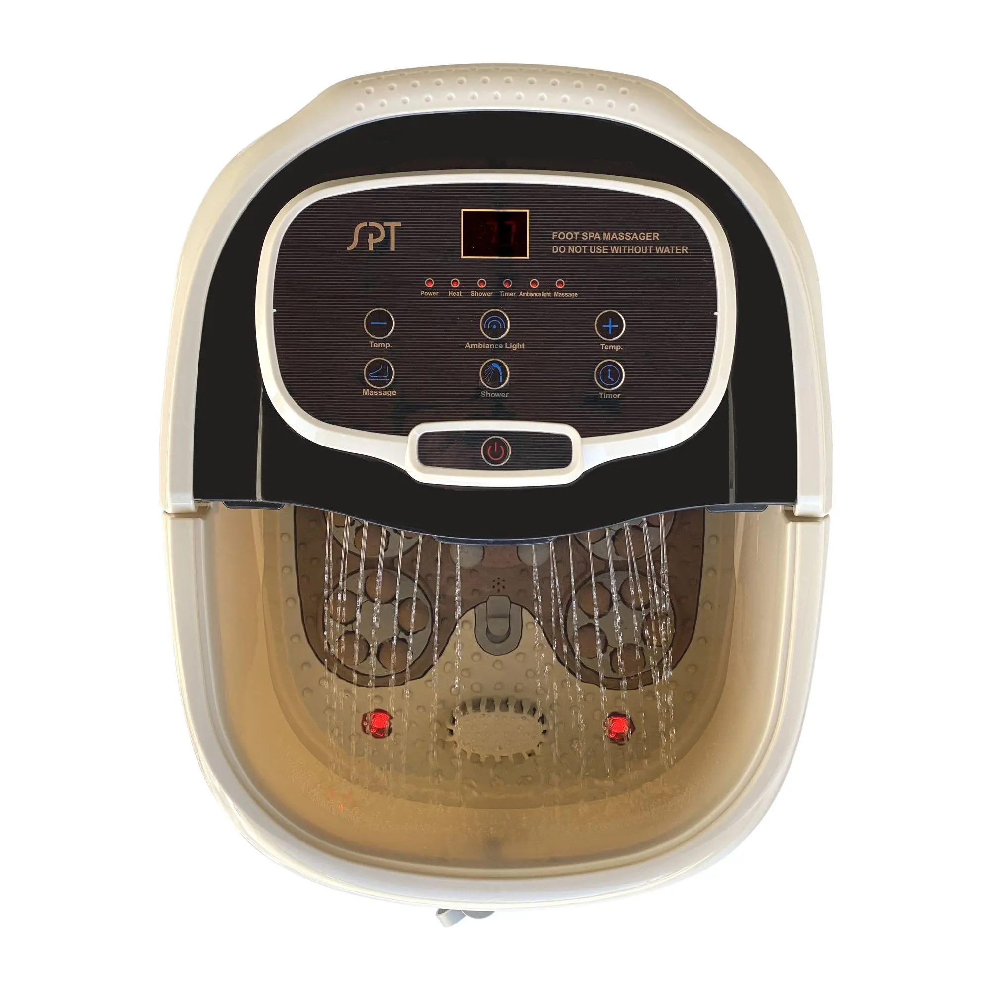 SPT Foot Spa Bath Massager w/ Motorized rollers