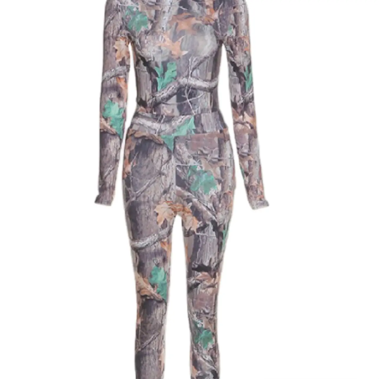Multicolor earth tone 2 piece