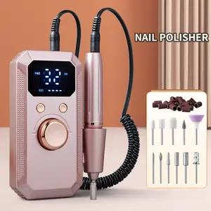 Electric Nail Drill Set Rechargeable USB, 32 Speed Adjustable, Portable Pedicure & Manicure Tools, DIY Manicure, Home Salon Use, Professional Nail Care, Nail Drill Machine, Nail Grinding Tool, Electronic Nail File, Nail Art Tool