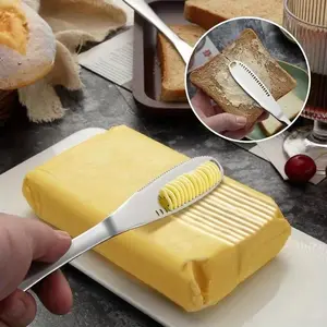 Three-In-One Stainless Steel Butter Knife, Cold Butter Roll & Mini Grater, Essential Kitchen Tool, Must-Have Small Appliance, Kitchenware