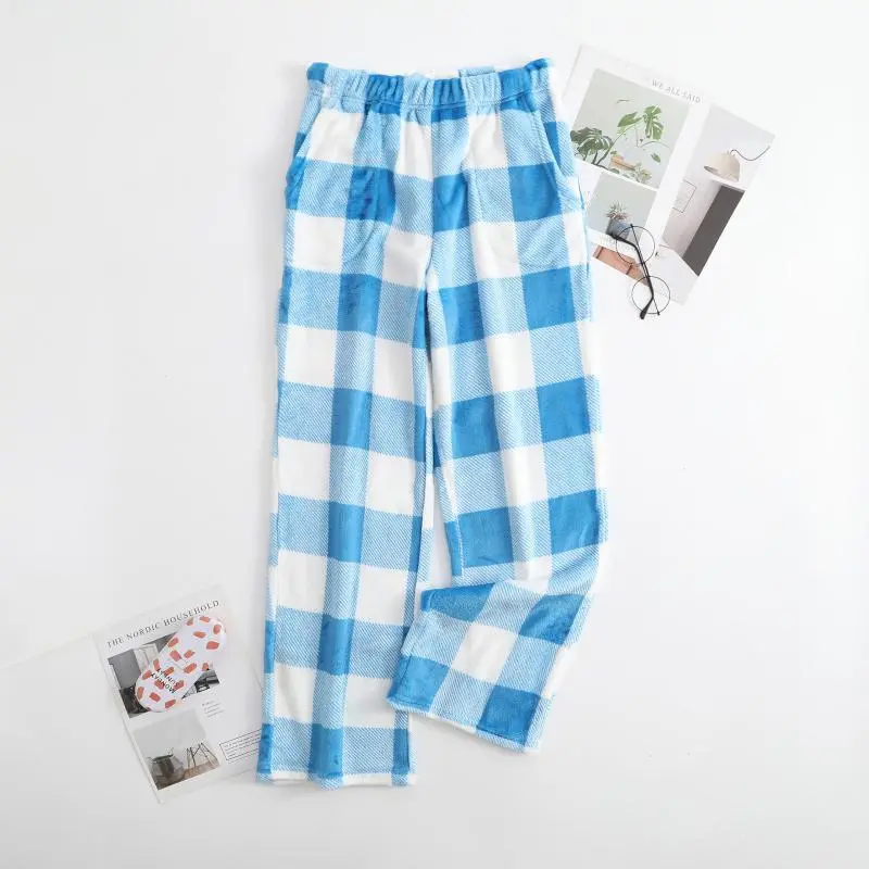 2026  Pajama Pants Warm Flannel Casual Loose Fleece Lounge Pants Sleep Pants Lazy Pants