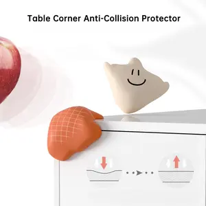10pcs Silicone Right Angle Furniture Edge & Corner Protection Guards, Cute Cartoon Anti-Collision Pads for Toddlers, Table Crib Fireplace Home Safety Supplies