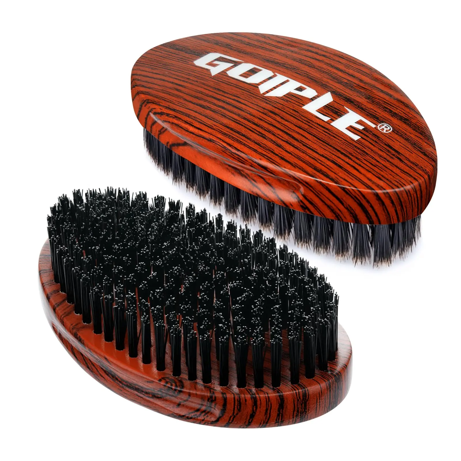 Wave Pomade Wave Styler Brush Great for Wolfing, Boar Bristle Beard & Wave Brush for Barbers & Daily Use Blacks Detangling Hairbrush Wood Comb