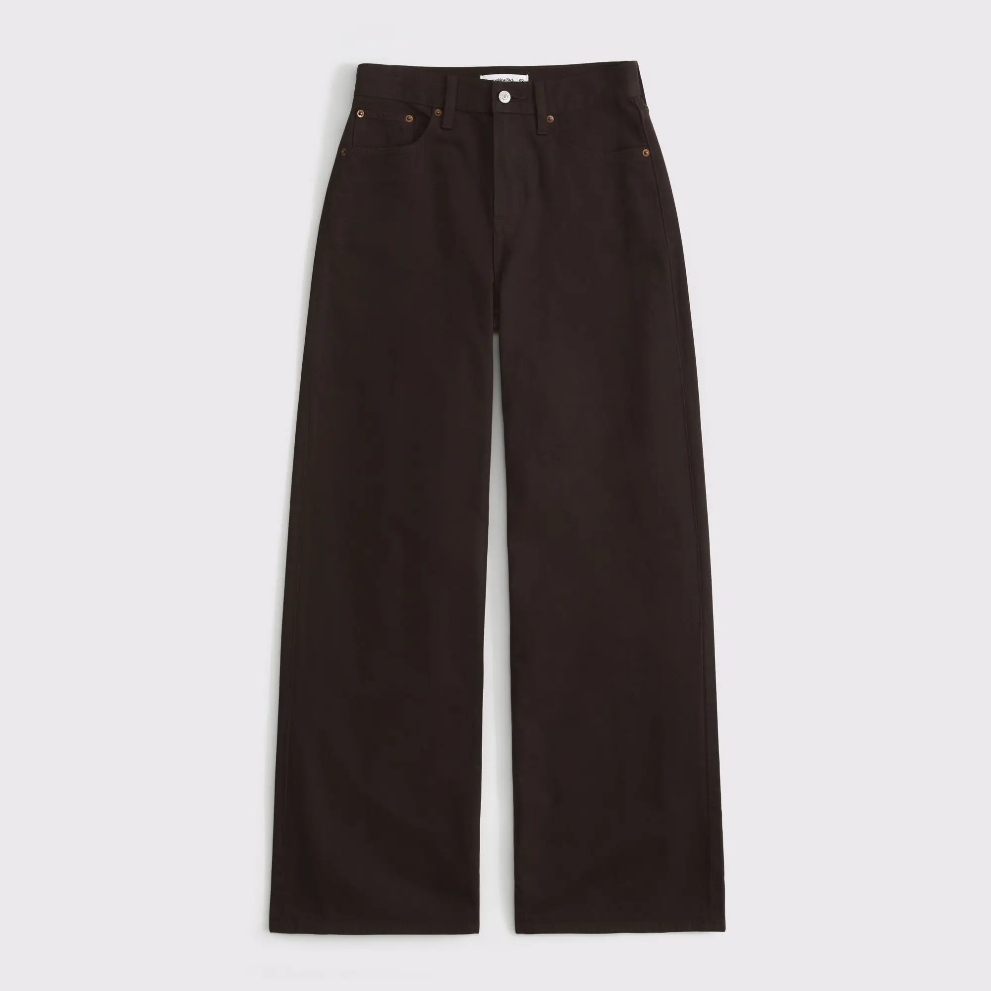 Abercrombie & Fitch Curve Love High Rise Wide Leg Jean