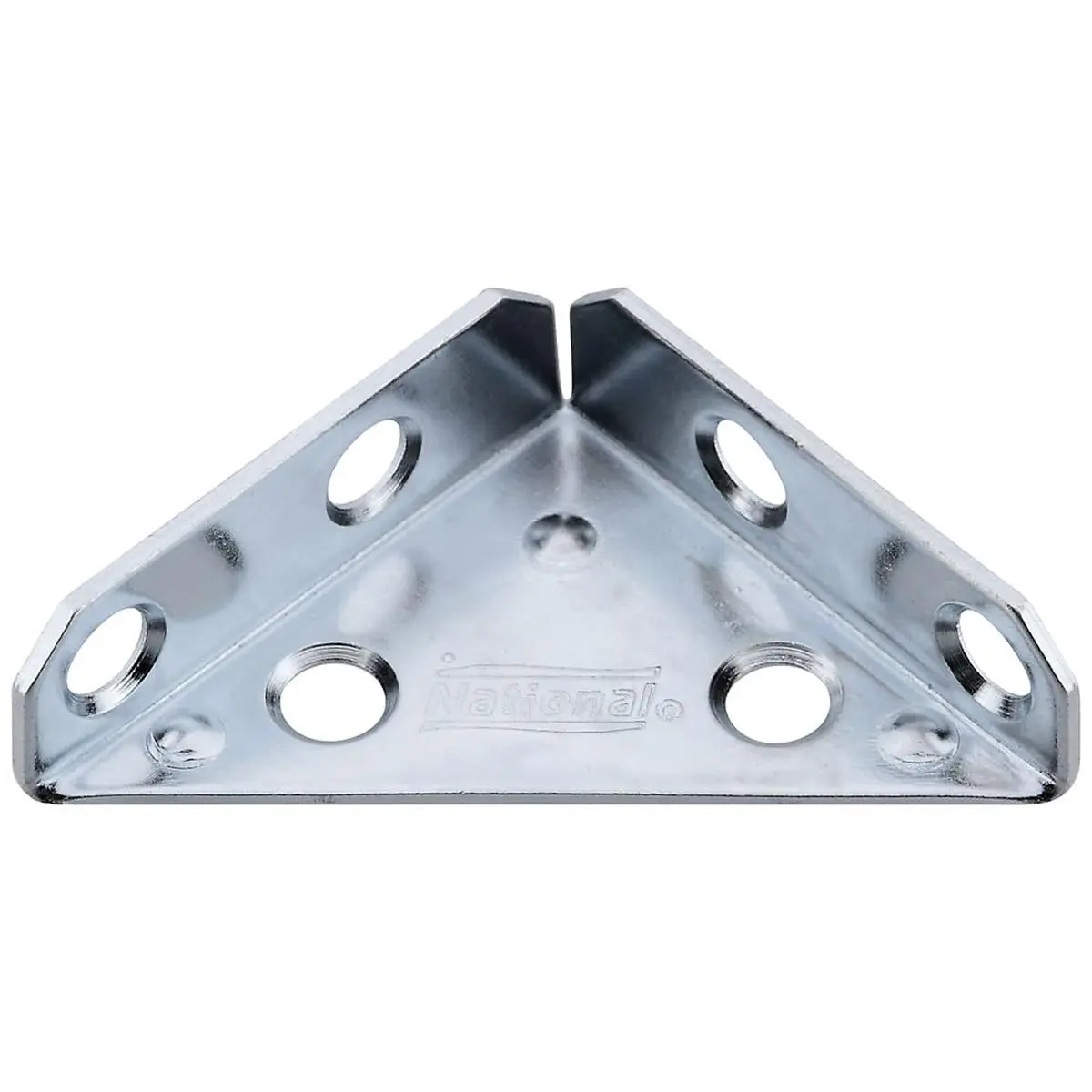212 MAIN Heavy-Duty 3-Sided Zinc Plated 2 in. Steel Corner Brace - Metal Bracket with Countersunk Holes, Screws-Compatible Joint Repair Accessory for Sailing, Water Sports (Pack of 5)
