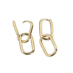 Paperclip Link Earrings