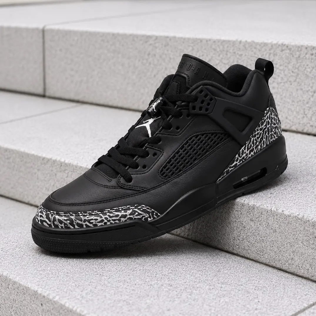 Nike Air Jordan Spizike Low Black Metallic Silver IV2417-010 Men's Fashion Sneaker New