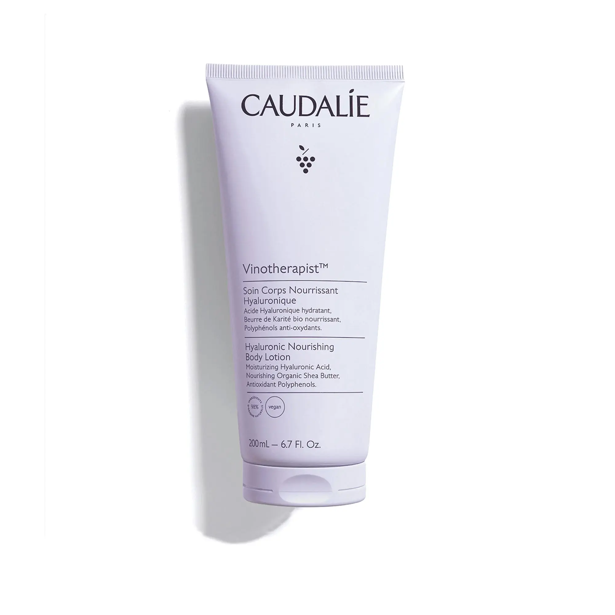 CAUDALIE Vinotherapist Hyaluronic Nourishing Body Lotion with Shea Butter & Grape Water - Silky Moisturizer for Dry, Sensitive Skin - 400 mL, Body Care