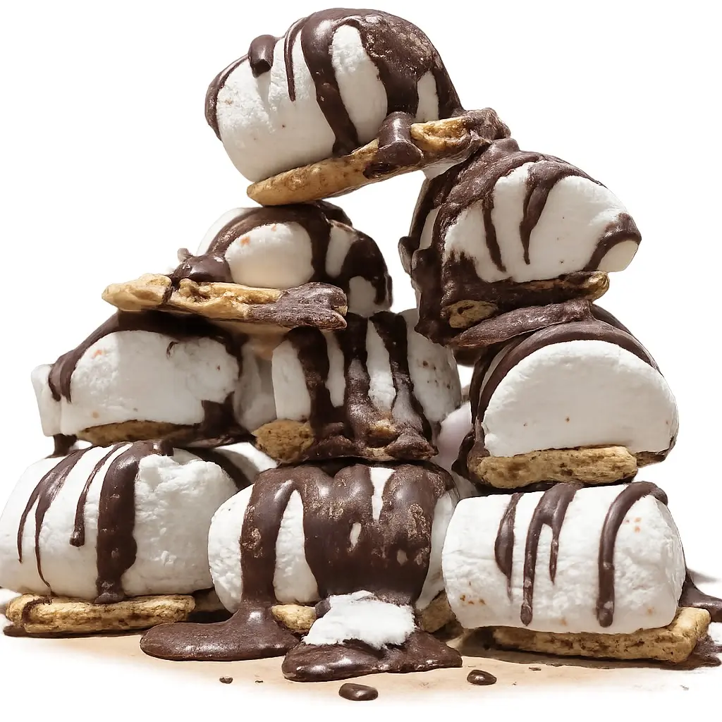 SMORES 3PK Freeze-Dried Graham Cracker Crunch with Light Airy Yummy Marshmallows Drizzled in Chocolate 3 Bag Bundle