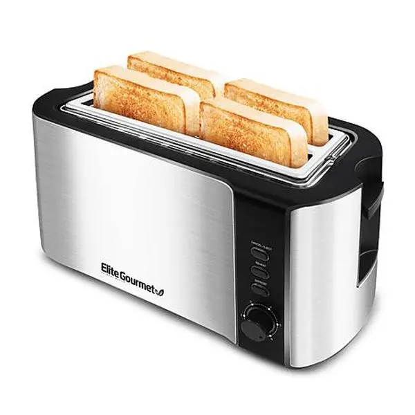 Elite Platinum Stainless Steel 4-Slice Long Slot Toaster Elite Platinum Stainless Steel 4-Slice Long Slot Toaster
