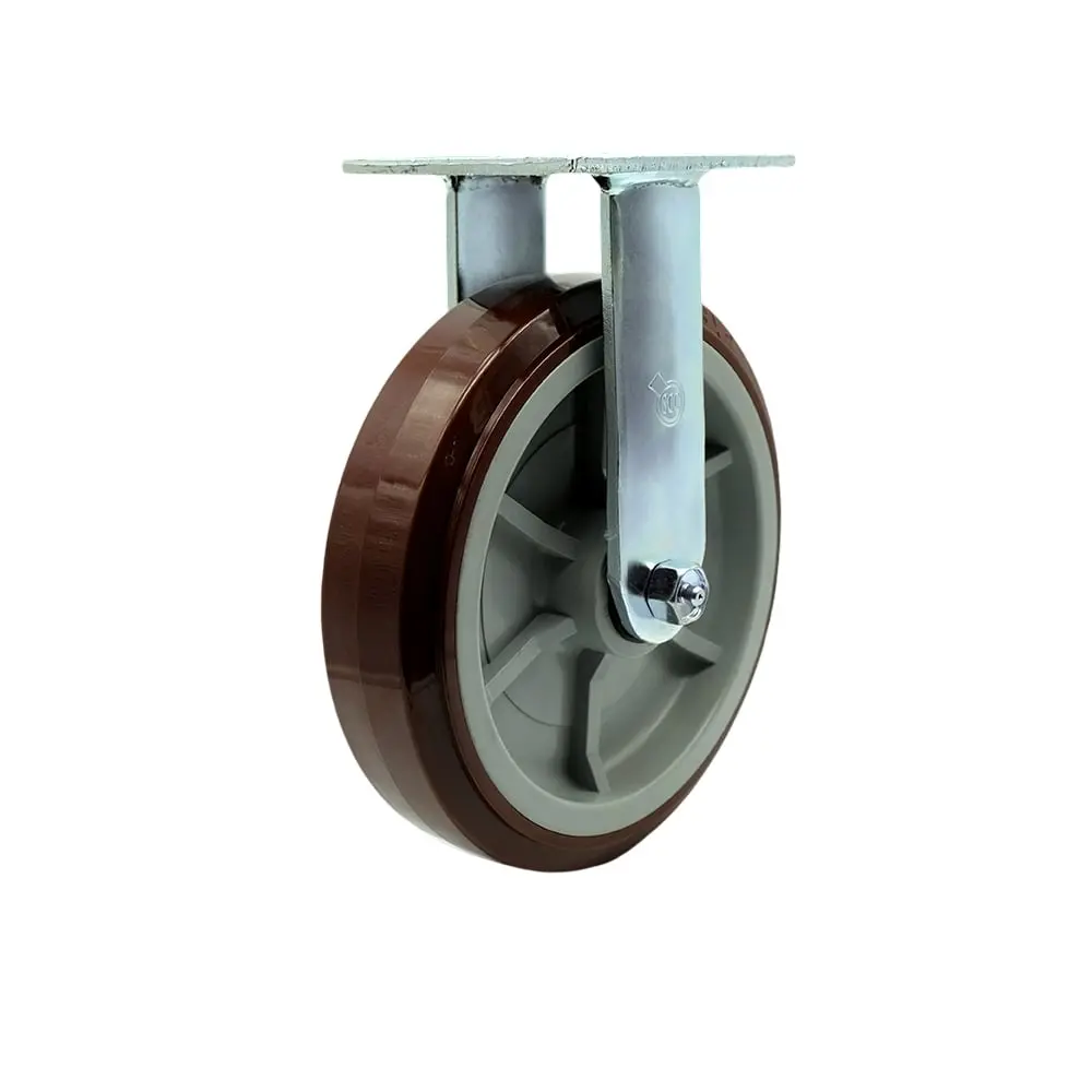 Service Caster ULI-SCC-30R820-PPUR Replacement Caster for Uline Caster H-4943R - Rigid Top Plate Caster with 8 in. Polyurethane Wheel - Heavy Duty Replacement Caster