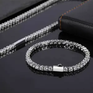 18K Gold Plated Single Row Iced Out CZ Tennis Bracelet   Round Cubic Classic HipHop Style Bracelets   Luxury Unisex Jewelry  For Men And Women Fashion Accessories For Women,Men's Accessories