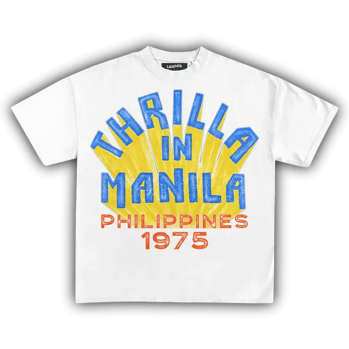 Thrilla In Manila 1975 Vintage Boxing Tee – Ali Vs Frazier Retro Fight Shirt Easywear Cotton Shirt