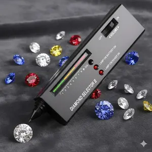 Portable Diamond Tester & Hardness Analyzer | Professional Gemstone Testing Tool for Real/Fake Diamonds, Jade, Crystal & Gem Identification | Accurate Jewelry Detector