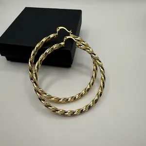 Gold Plated Hoop Earrings-  Earring Hoops Lightweight