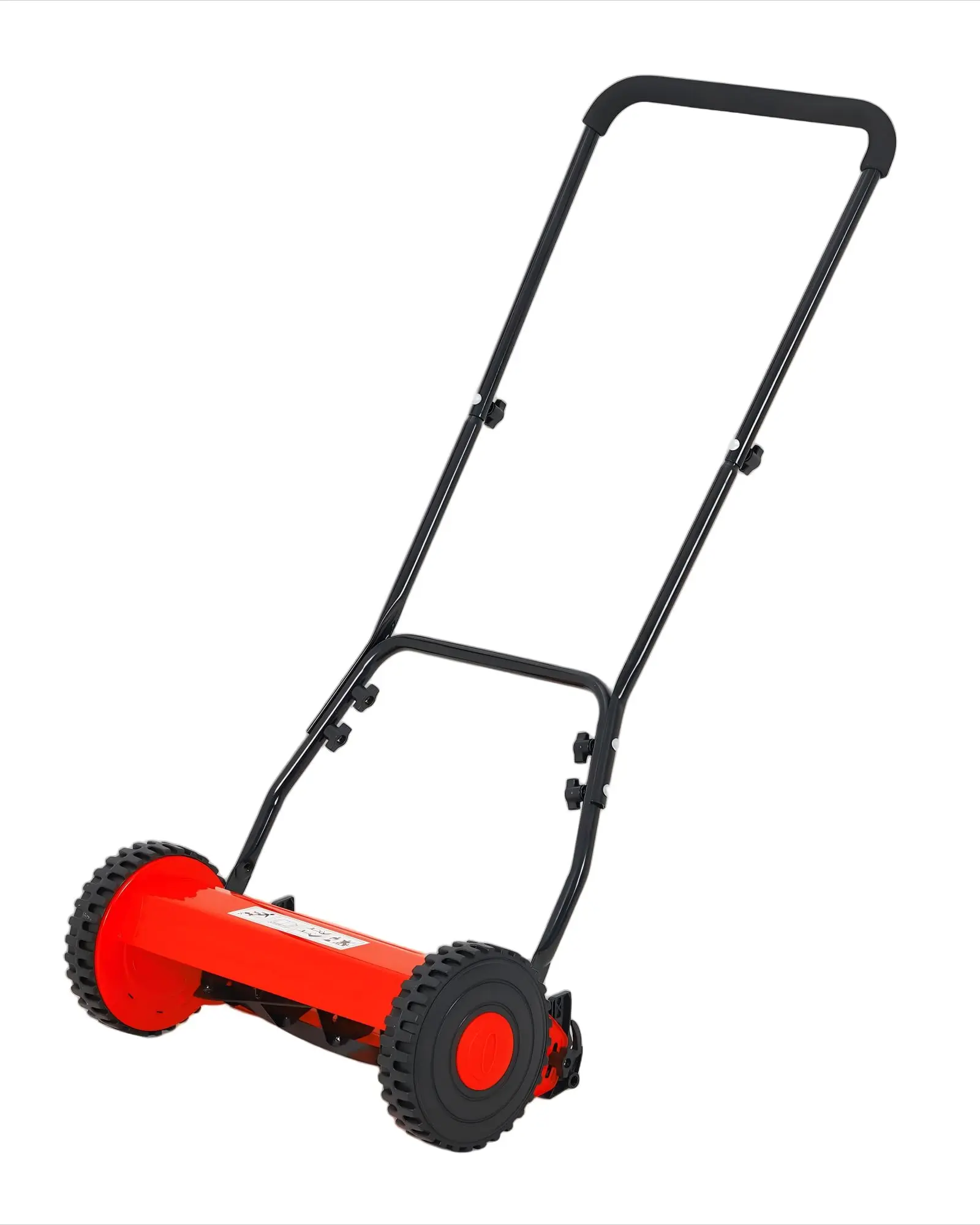 Garvee Upgraded 16" Hand Push Lawn Mower, 5-Blade Manual Lawnmower with Adjustable Cutting Height, Push Reel Lawn Mower for Small to Medium Yards, Manual Walk-Behind Lawn Mower for Quiet Eco-Friendly Mowing